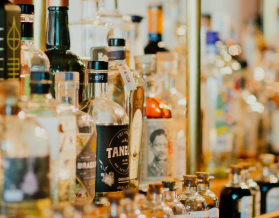 bouteilles d'alcool